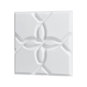 VEVOR 3D Wall Panels, 33-Pack 11.81 x 11.81 in PVC Modern Art Minimalist Floral Tiles, 32 Sq.Ft Coverage Accent Wall Panel