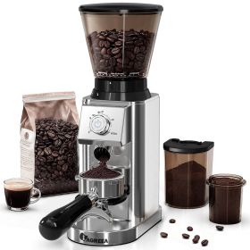 Coffee Grinder with Anti Static, Burr Coffee Bean Grinder for Home Use with 48 Precise Grind Settings