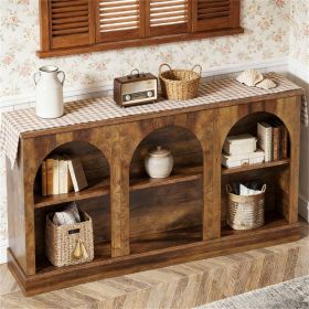 Console table, farmhouse entrance table, rectangular sofa table with storage space