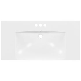 [Sink Only] 36-inch Resin Sink,Fits 4" Center Faucet,Vanity Top Sink Only
