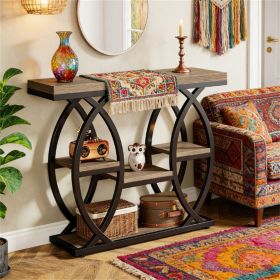 Console table, sofa table, entrance table with storage rack, Strong and Steady