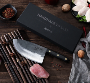 Broad Cleaver  Hand-forged  High Carbon  Chef's Knife (Option: Clever Chef Knife)