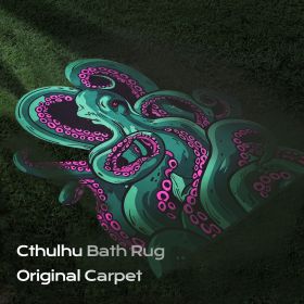 Octopus Bathroom Rug Non-Slip Mat -, Microfiber Absorbent Octopus Rug Non-Slip Backing (Color: green-A)